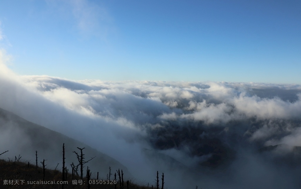 云海 登山 徒步 自然 风景 自然景观 自然风景