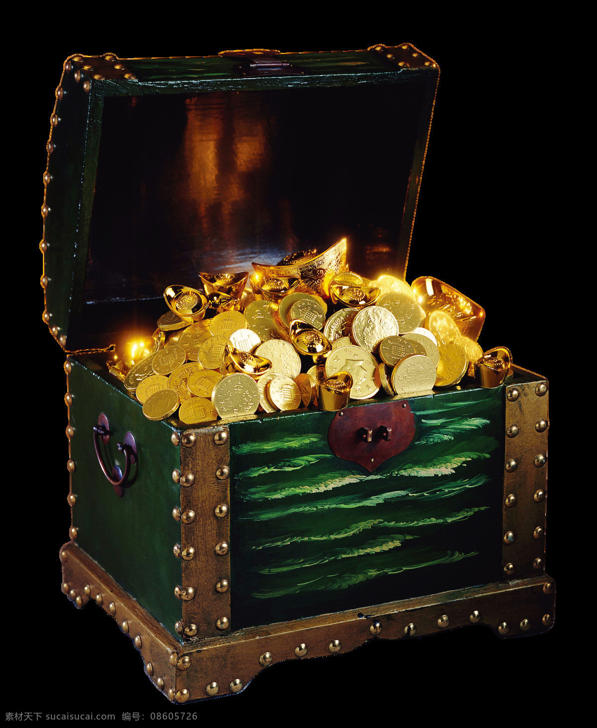 金 款 金色 箱子 金币 图案 货币 金融 财富 设计元素 美金 货币素材 装饰图案
