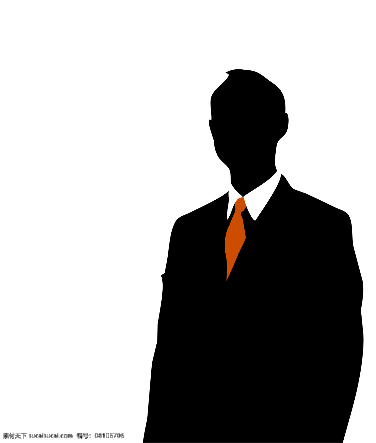 商务 人士 动漫动画 动漫人物 剪影 领带 男人 商务人士 商业人士 西装 psd源文件