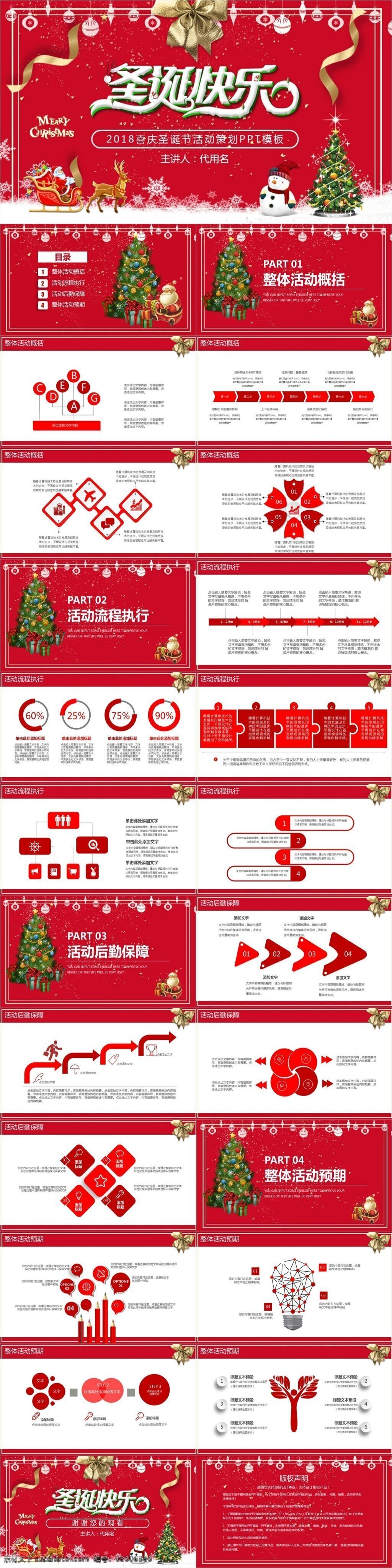 2018 喜庆 圣诞节 活动策划 模板 ppt模版 圣诞树 圣诞晚会 圣诞舞会 年终总结 述职报告 策划 活动 项目汇报 圣诞快乐 圣诞素材 圣诞海报 圣诞背景 圣诞礼物