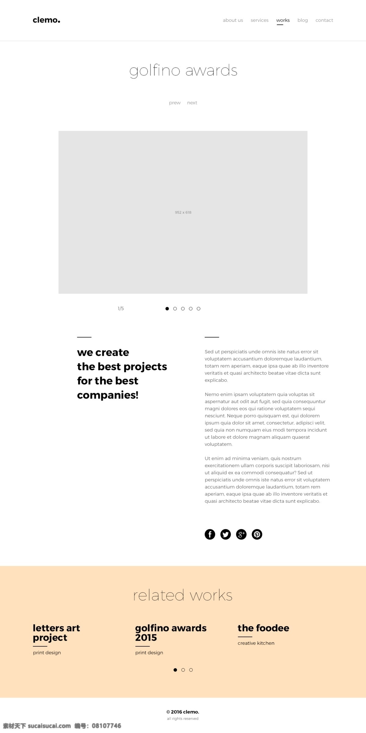 网站素材模板 编辑图形 minimalis 优雅 现代的ps 图象处理软件 专业 模板 网上 网站