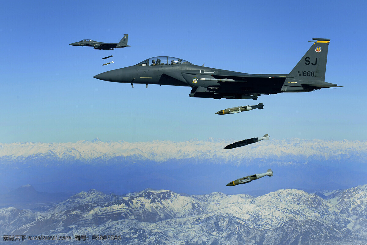 f15 战斗机 投放 炸弹 空军 美国 投弹 轰炸