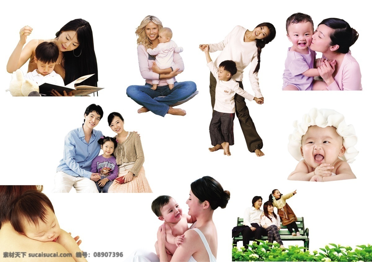 母子集 计划生育 母子 孩子 儿童 宝贝 分层 源文件库