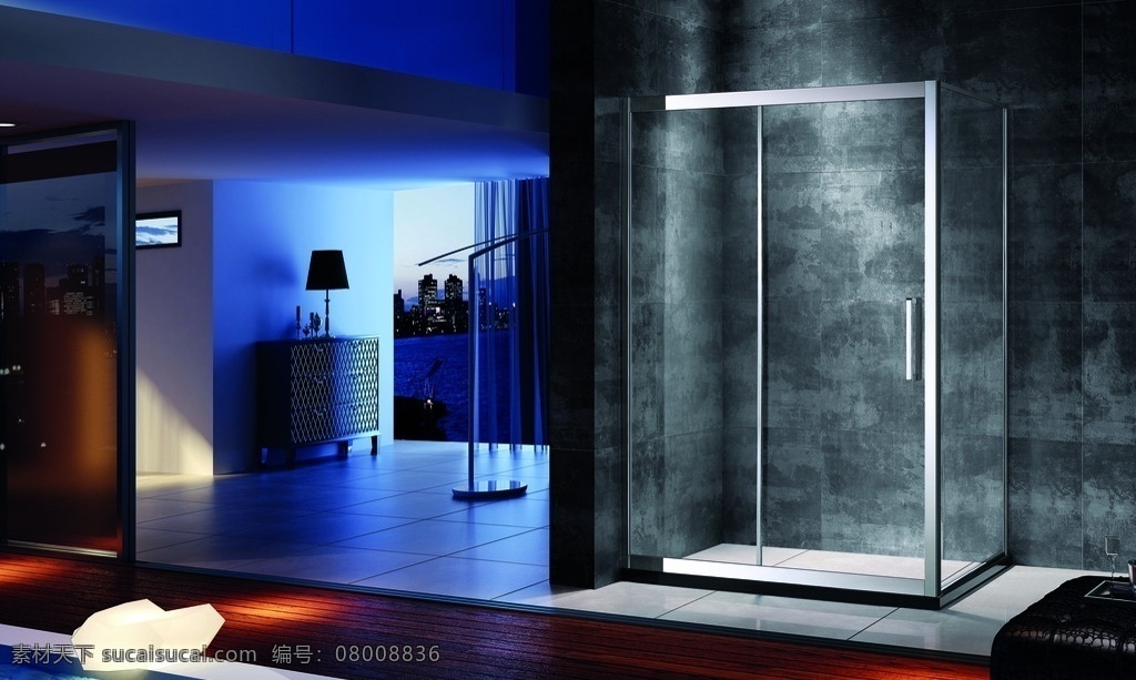 淋浴房效果图 淋浴房 效果图 高清图 3d 室内效果图 不锈钢 钢化玻璃 3d设计 3d作品