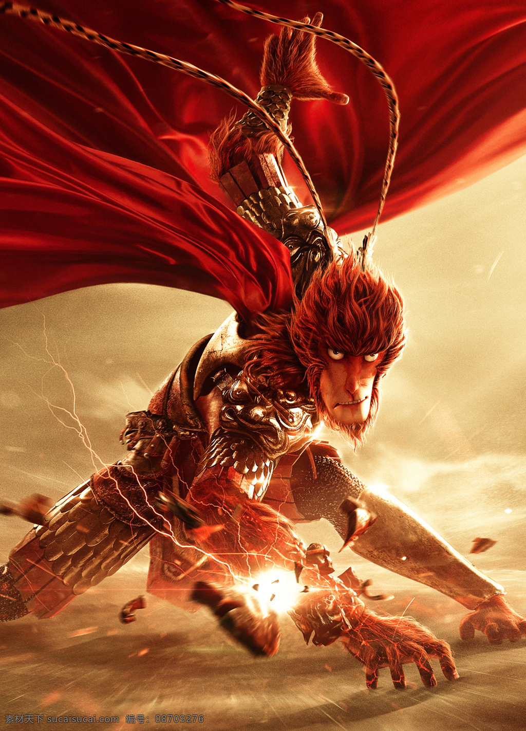 西游记 大圣 归来 电影海报 大圣归来 孙悟空 游记 monkey king 3d版 大闹天宫 齐天大圣 五行山 西天真经 唐僧 八戒 妖怪 神话故事 高路动画