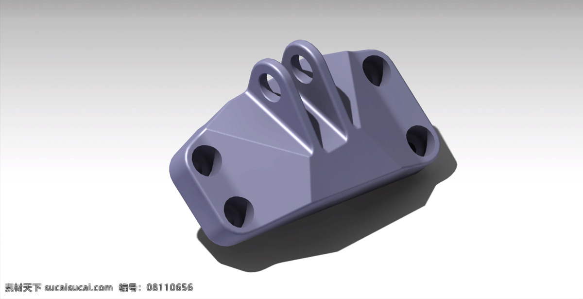 通用电气 发动机 托架 3d模型素材 建筑模型