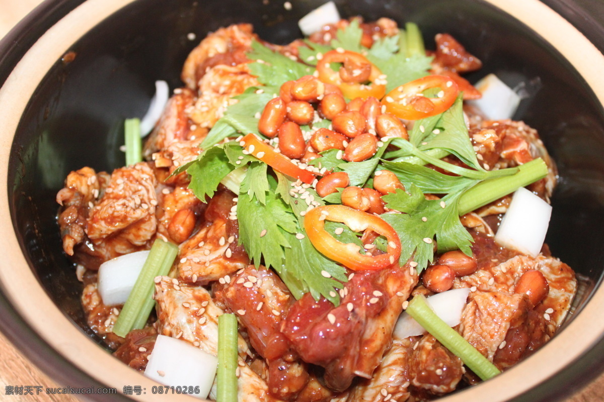 重庆 鸡公煲 中煲 传统美食 餐饮美食