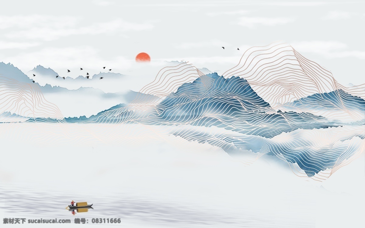 中国 风 抽象 线条 水墨 山水 电视 背 云雾 沙发背景墙 新中式背景墙 中国风 现代简约 写意 禅意 水墨山水画 山水画 水墨山水 江南水乡 中式 抽象线条 抽象山水 金色 中式山水 电视背景 抽象背景 山水背景 插画 装饰画 背景 墙 分层 风景