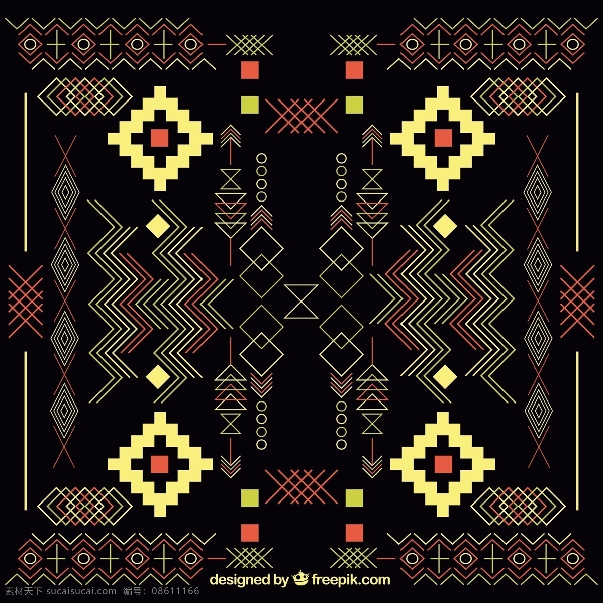 阿兹 特克 人 背景 抽象 几何 几何背景 种族 阿兹台克人 本地人 黑色