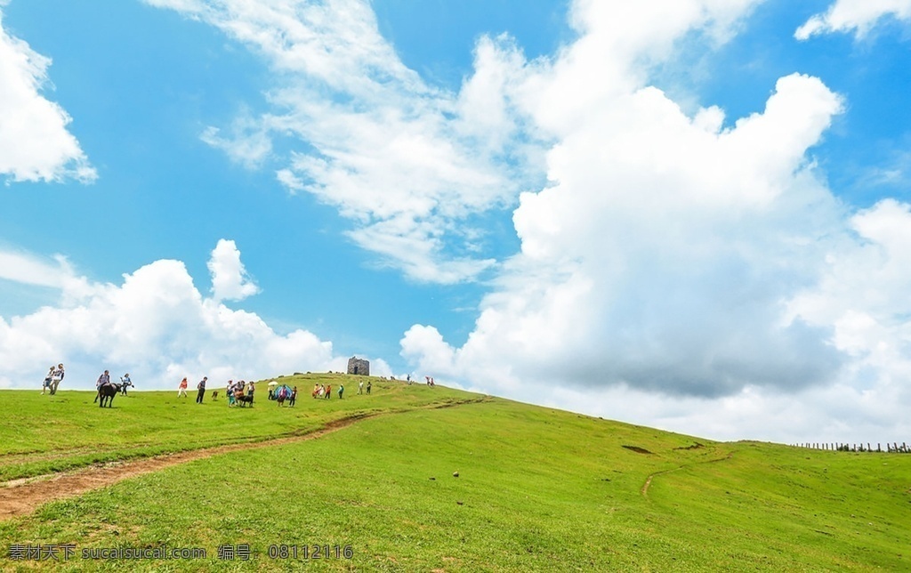 广袤草原图片 蓝天 白云 草地 草原 广阔 广袤 旅游摄影 自然风景