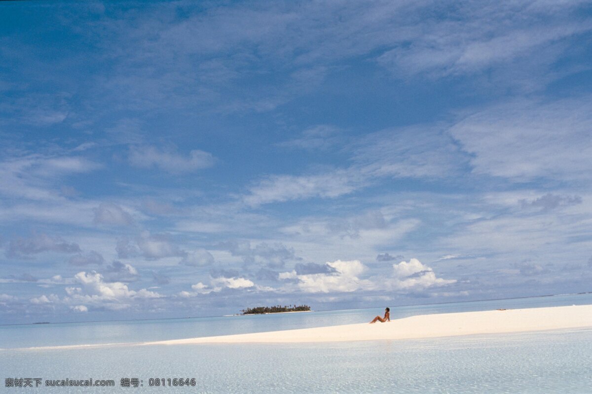 夏威夷 关岛 海滩 人 摄影图库 树 天空 自然风景 自然景观 夏威夷关岛 psd源文件