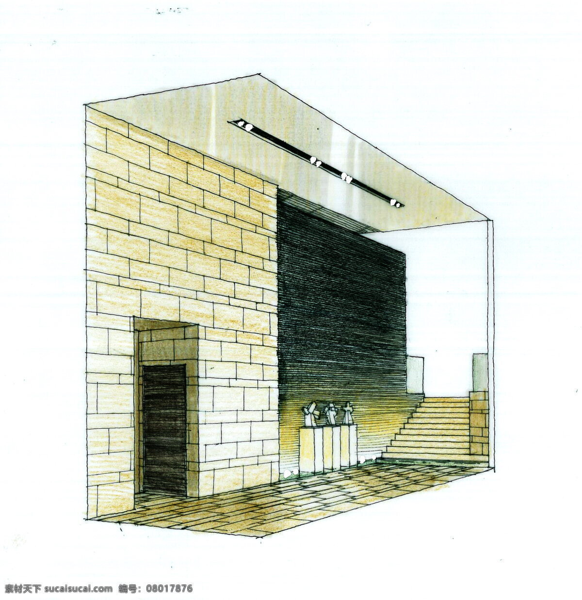公寓 设计素材 手绘 3d建筑 绘画书法 建模 建筑效果图 模型 欧式室内建筑 室内家居 室内建筑 室内素材 素描 透视图 线描 家居装饰素材