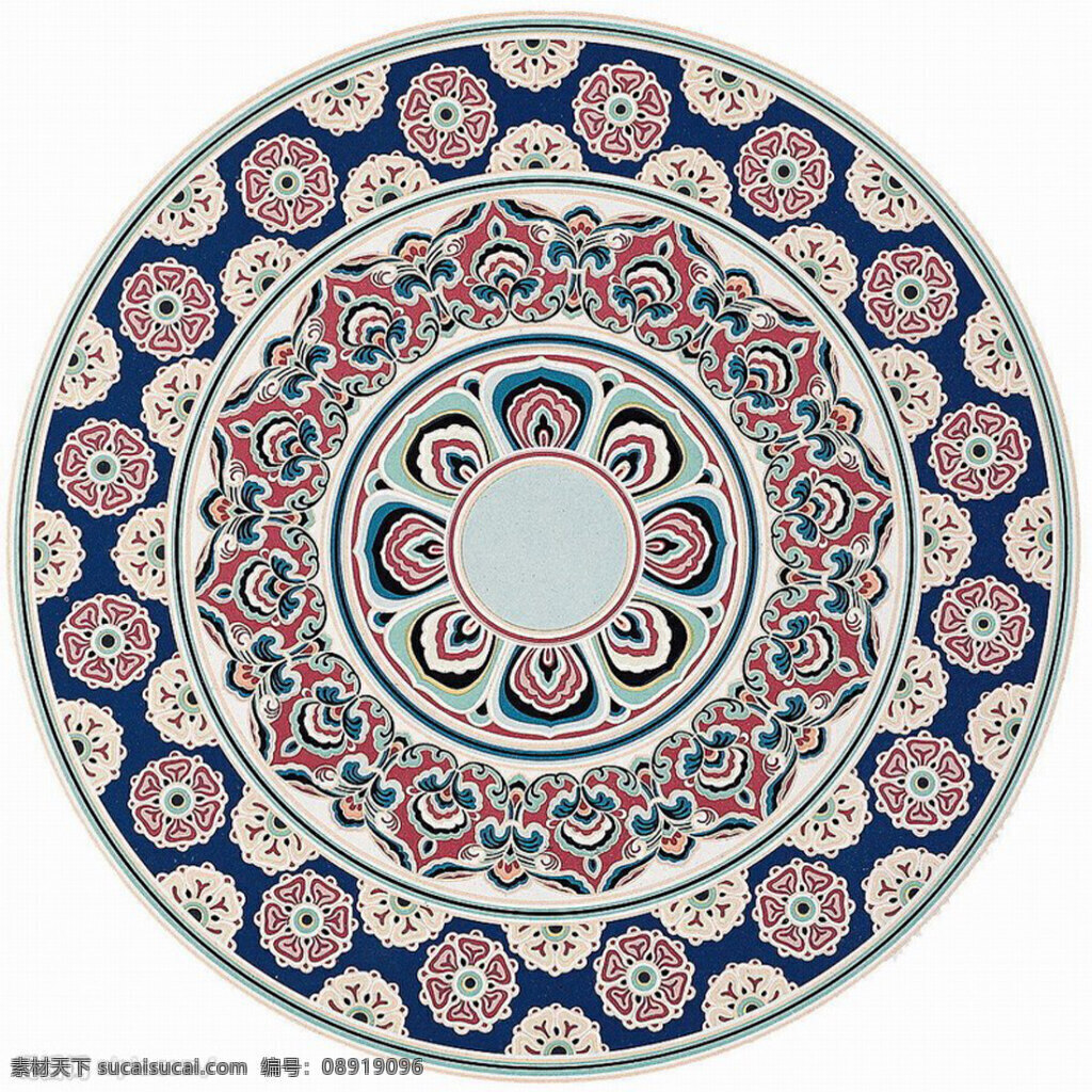 圆形 花边 底纹 地毯 地毯花纹 花边底纹 民族花纹 圆形地毯 陶瓷花纹