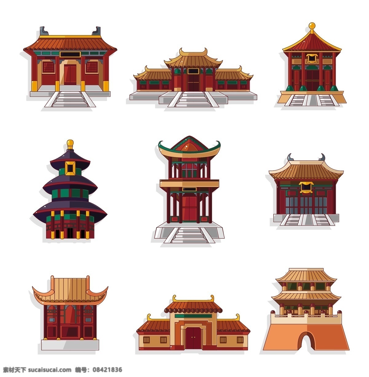 精美 中国 名胜古迹 城楼 古代建筑 古迹 环境设计 建筑设计 名胜 中式建筑 中国古典建筑 塔 中国风元素 家居装饰素材