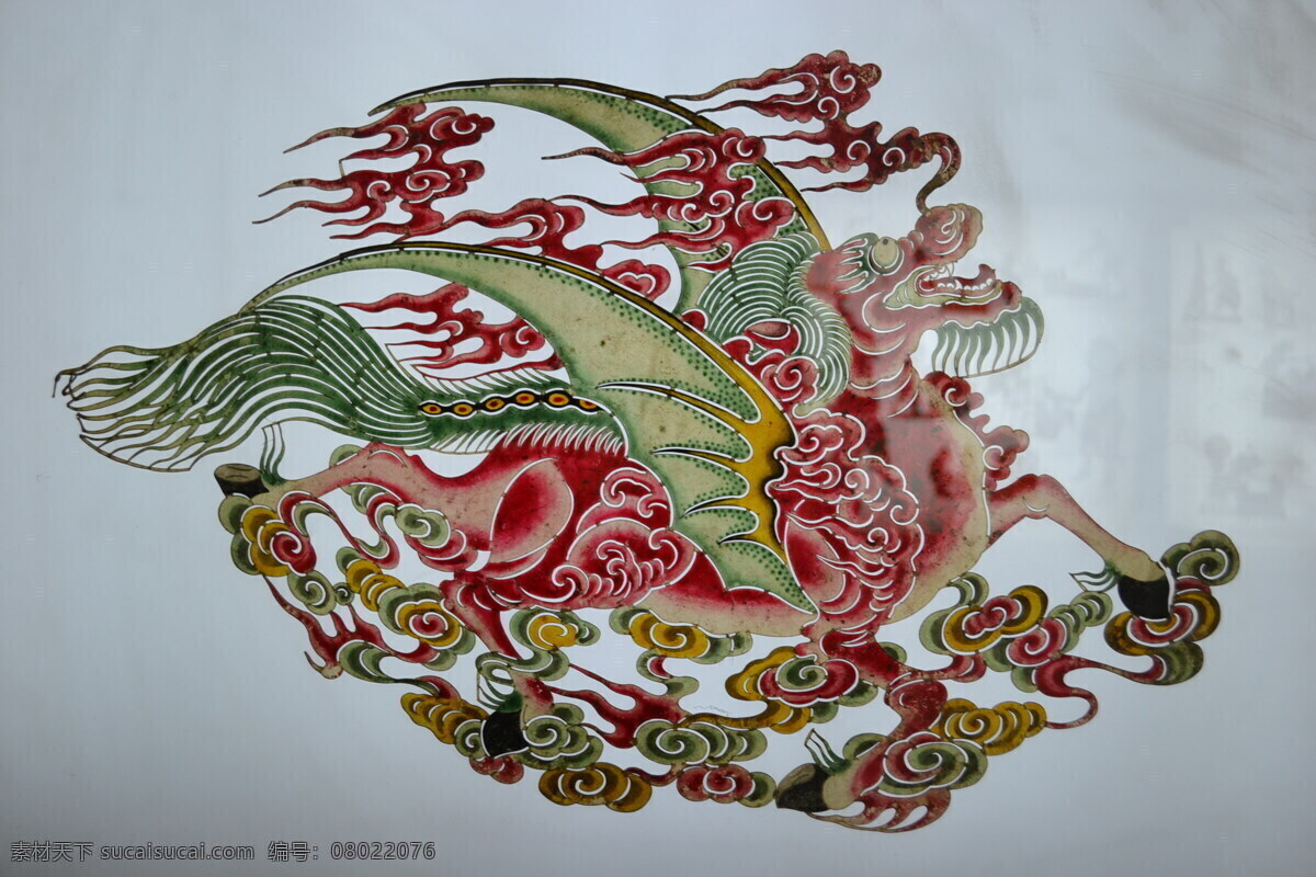皮影 龙 皮影戏 中国 传统 民间手工艺 传统文化 文化艺术
