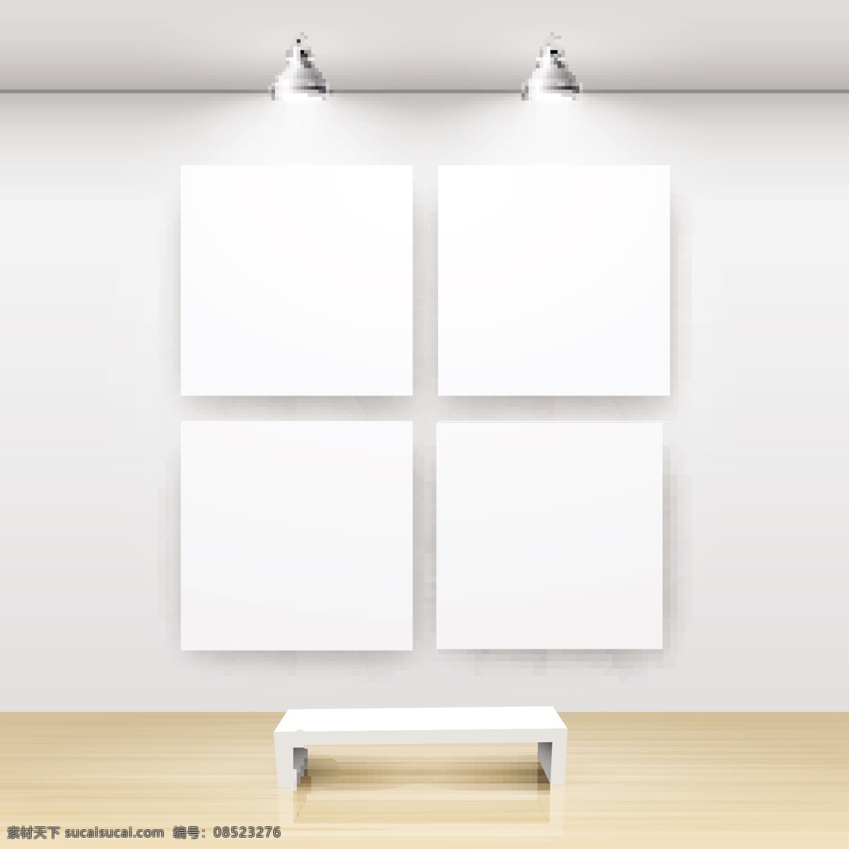 展览馆 模板 矢量 展览 画廊 画廊模板 向量 艺术 展览馆的模板 白色