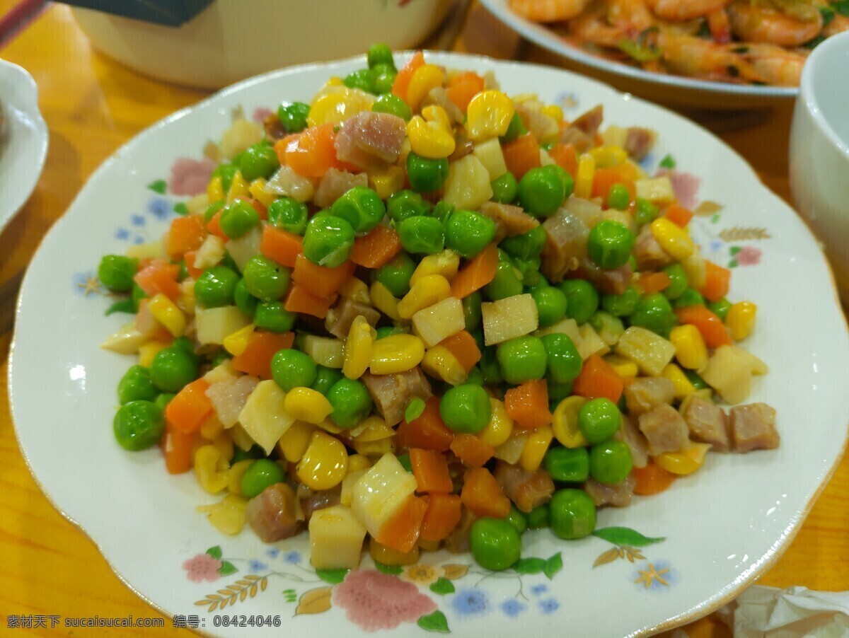 金玉满堂 美食 炒豆 玉米 红萝卜 餐饮美食 传统美食