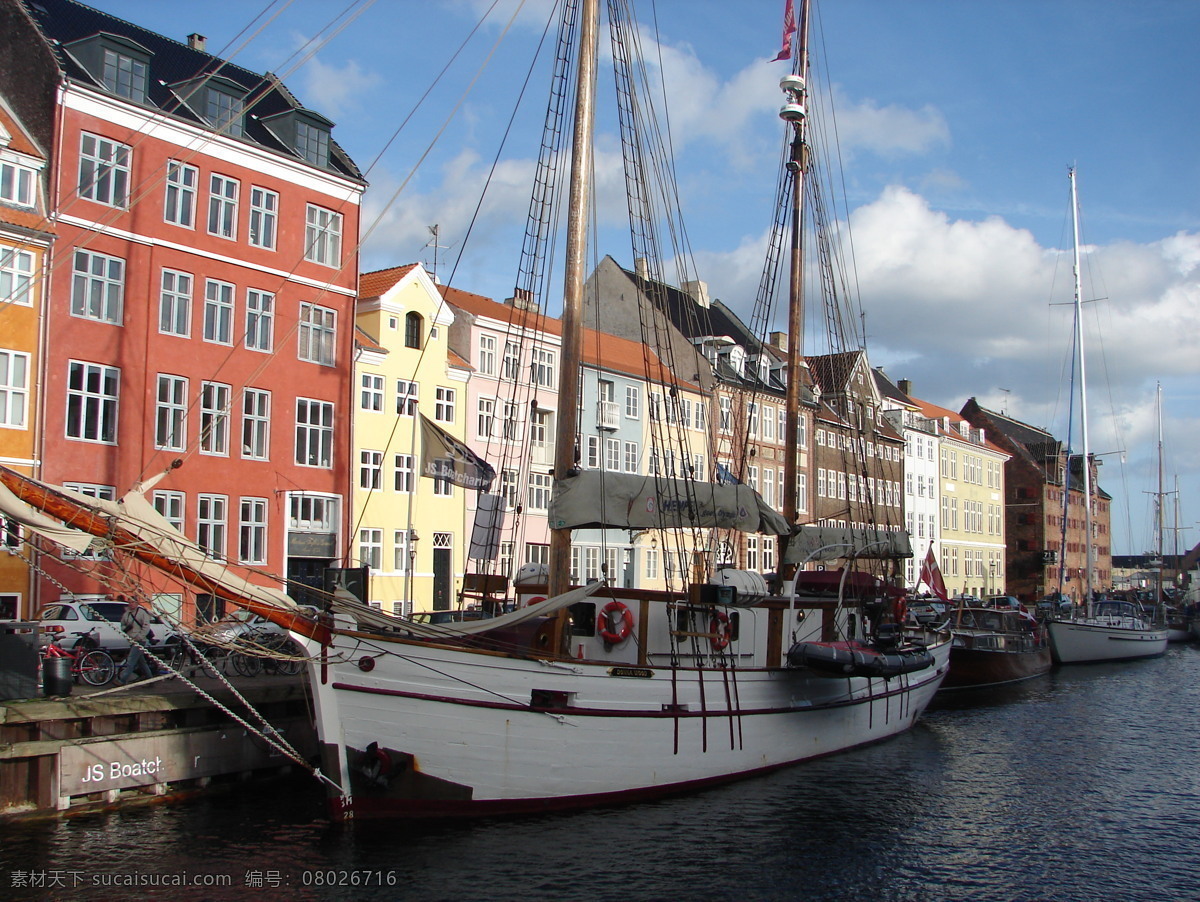nyhavn 新港 哥本哈根 码头 帆船 房子 河流 风光 外国风光 丹麦风光 国外旅游 旅游摄影