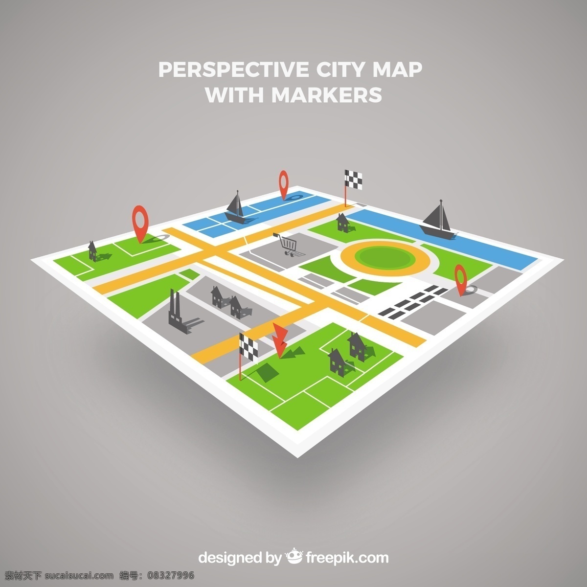标注 图标 城市地图 矢量 有标注图标的 矢量素材
