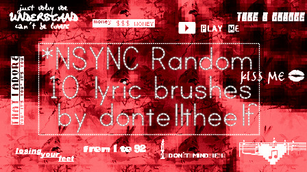 nsync 抒情 画笔 ps笔刷
