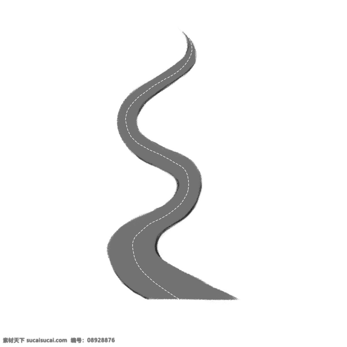 黑色 柏油 马路 公路 柏油马路 矢量公路 扁平化 斑马线 大树 抽象 插画 时尚 春天 春季 简约