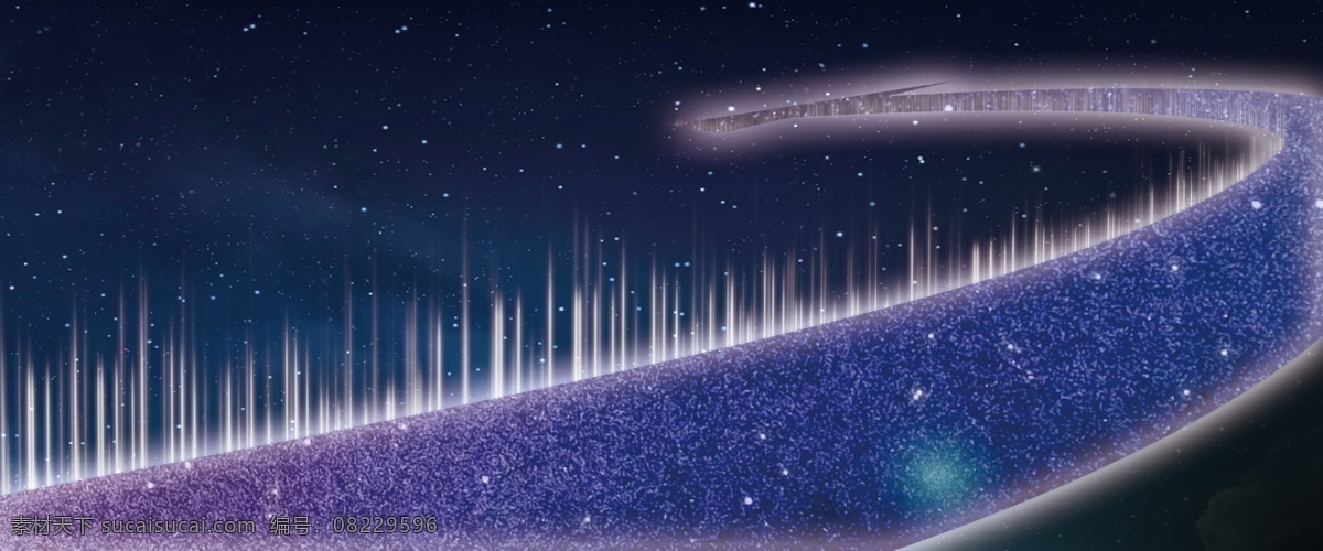 星空 中 发光 箭头 光 光芒 光辉 发亮 光桥 first 分层