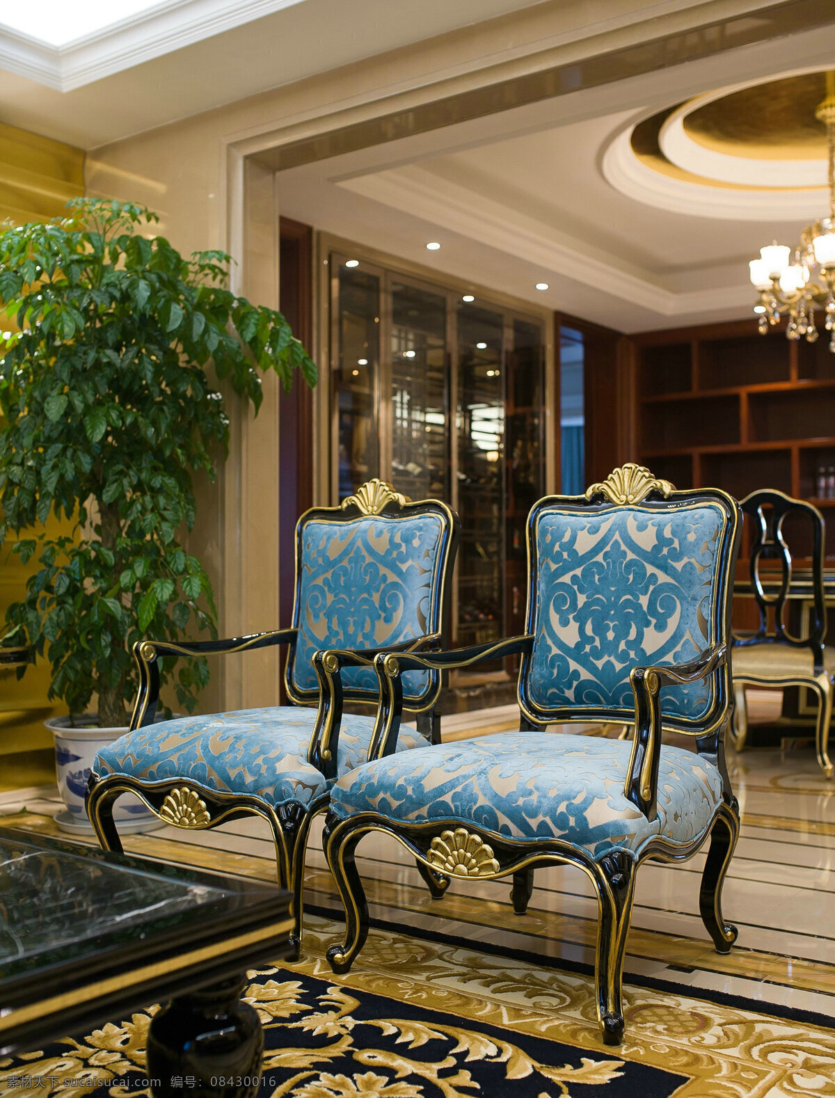 欧式 经典 奢华 客厅 椅子 效果图 客厅装修