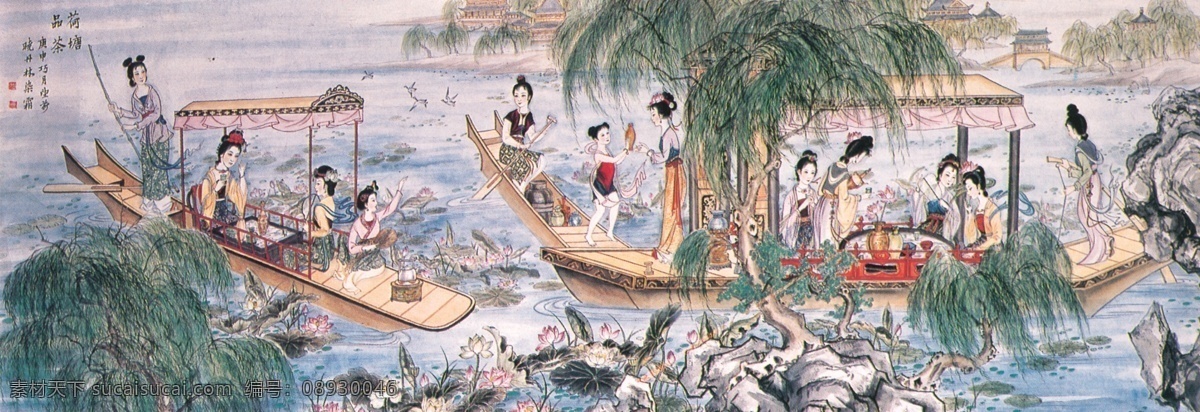 分层 源文件 风景画 工女 古画 古人 花瓶 民间艺术 民间艺术画 清明上河图 山水画 中国 民间 艺术品 中华刺绣 绣女 传统 元素 整合 节日素材 清明节