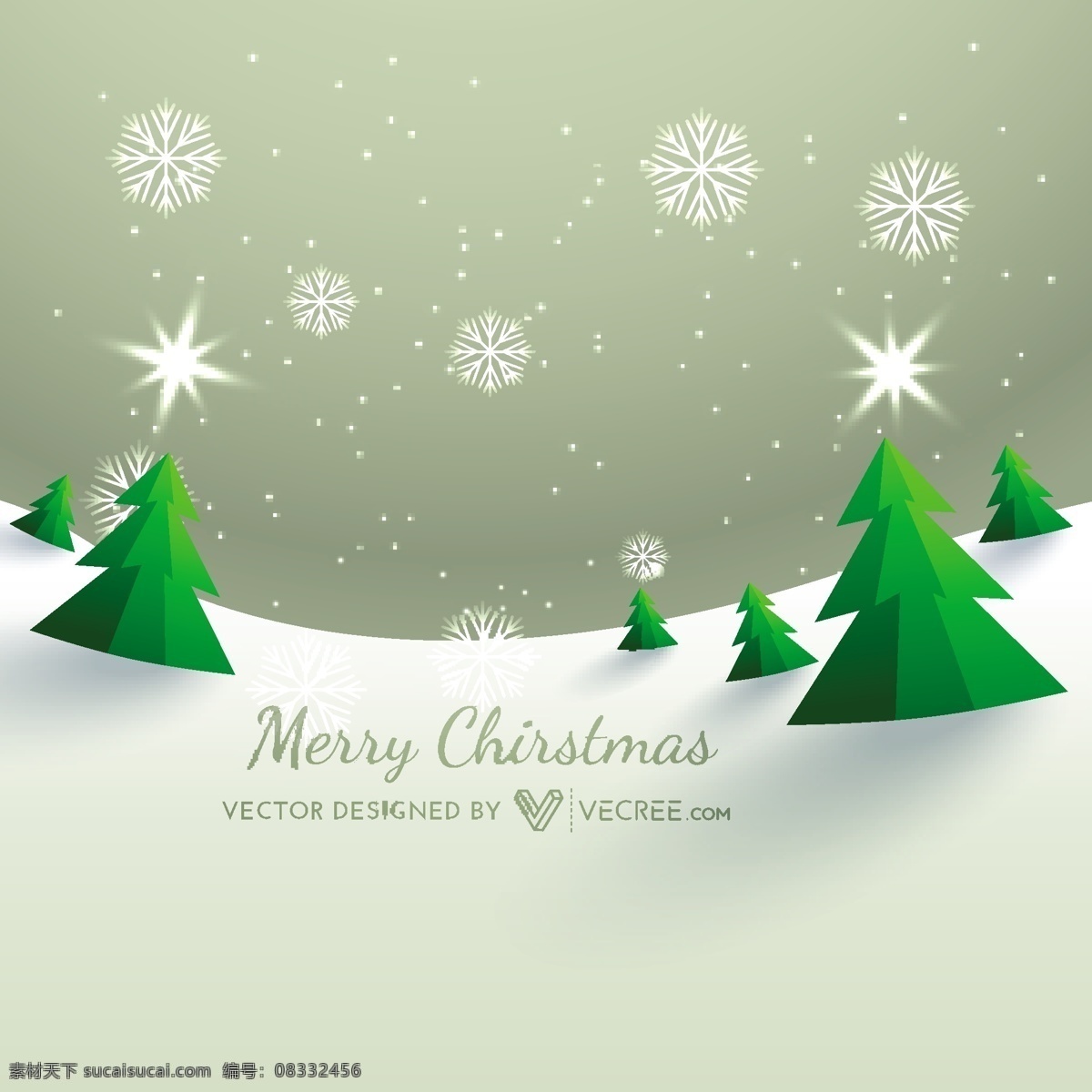 圣诞 树上 雪景 背景 摘要背景壁纸 庆典和聚会 圣诞节 节日和季节 景观 艺术载体 模板和模型