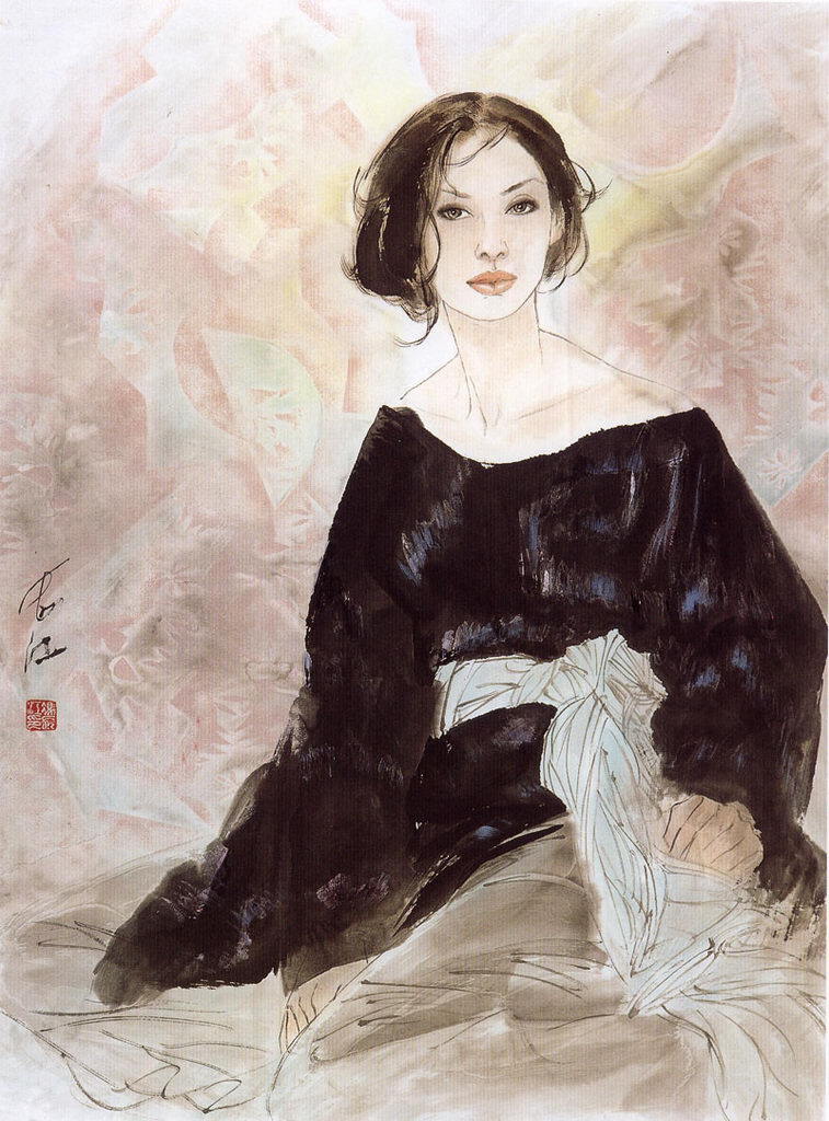 冯 长江 当代艺术 工笔 画家 仕女 艺术家 冯长江 异域仕女画 文化艺术