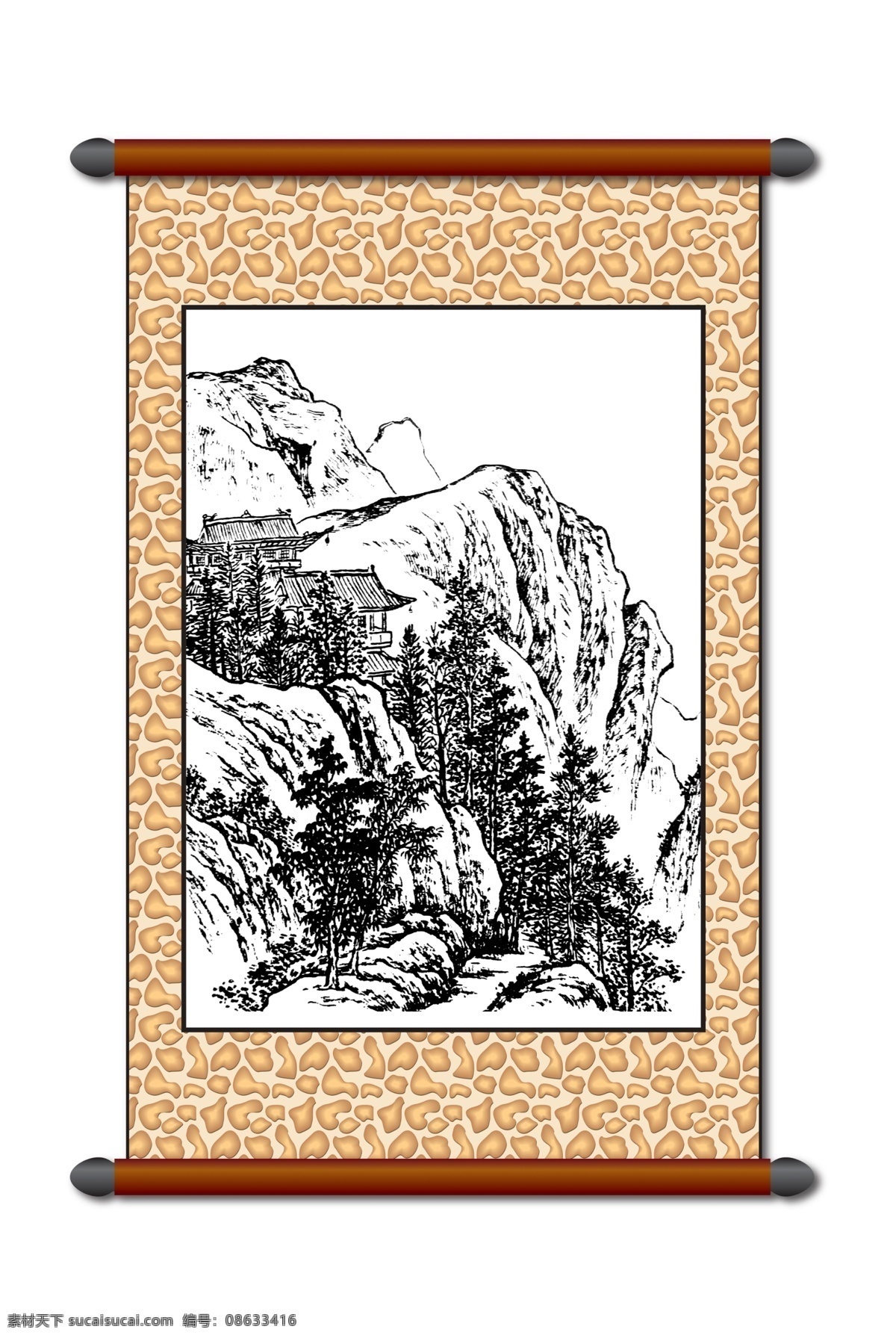 分层 白描 版画风景 传统画 风景 风景画 工笔 古画 模板下载 白描风景 山水画 古建筑 线描 美术 黑白稿 卷轴画 挂画 中国风 艺术画 文化艺术 绘画书法 设计图库 源文件 家居装饰素材 山水风景画