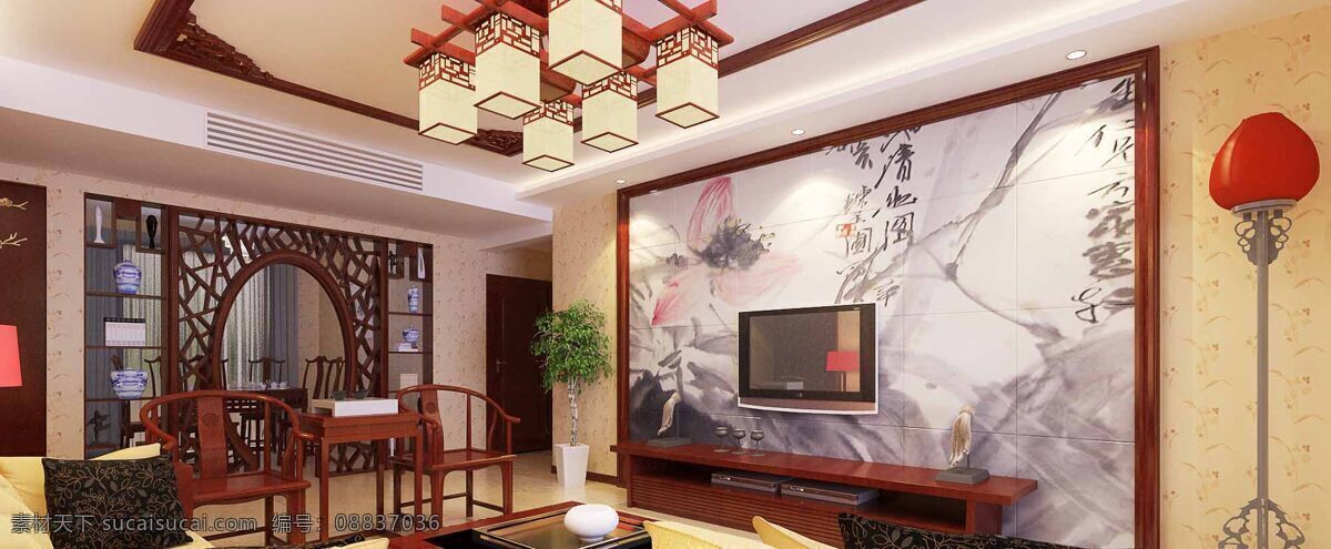 中式餐厅设计素材图片下载-素材编号08837036-素材天下图库