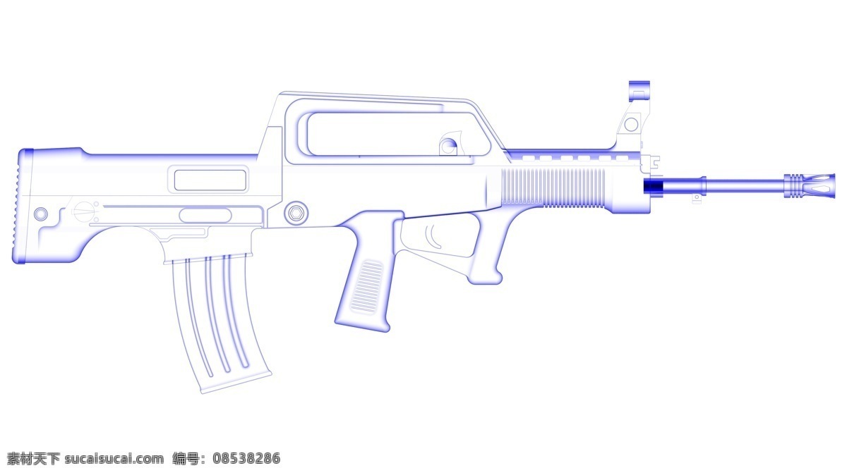 95突击步枪 qbz qbz95 突击步枪 95 步枪 突击 3d作品 3d设计