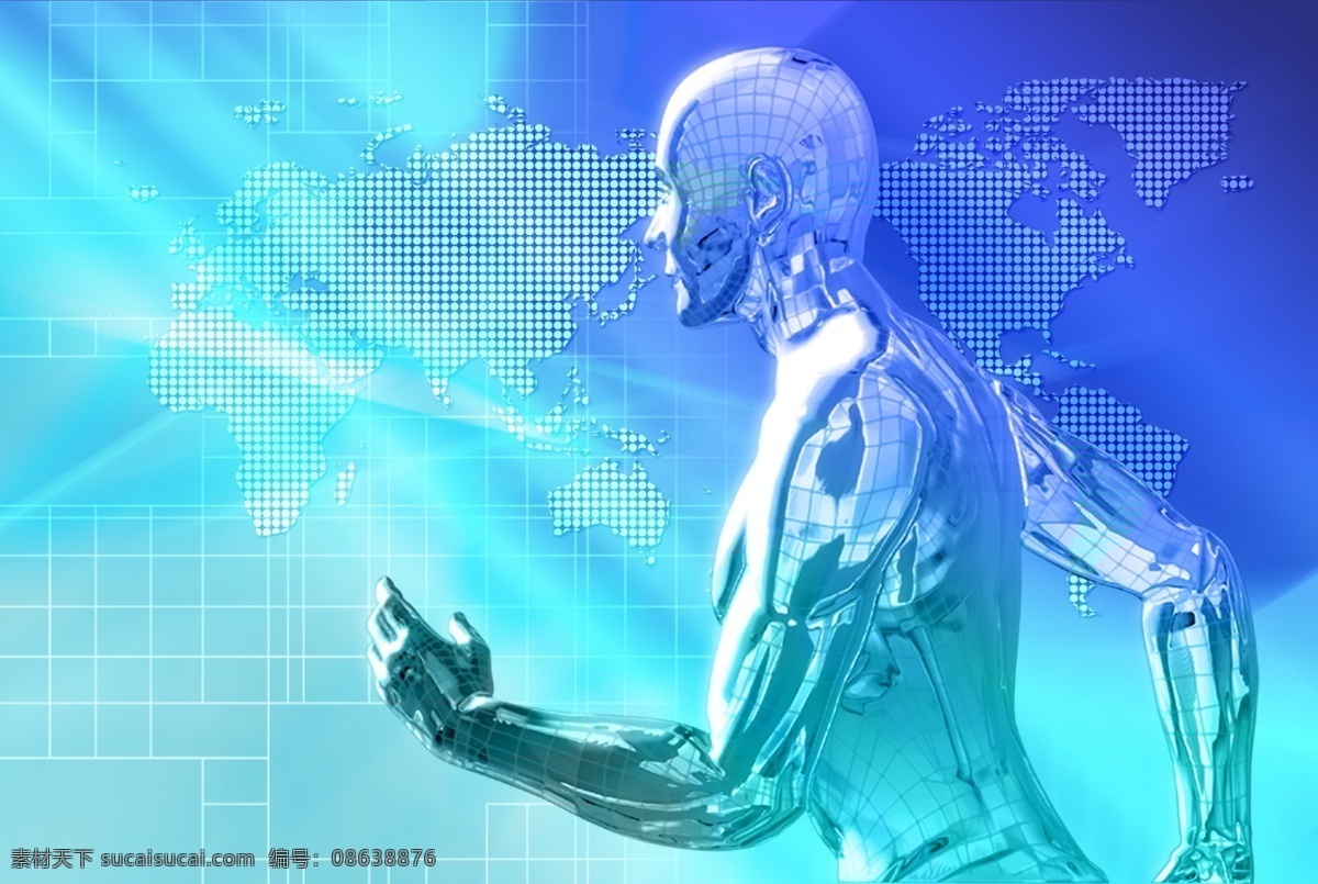 科技人物 分层 数码 数字 源文件 科技人物3 矢量图 现代科技