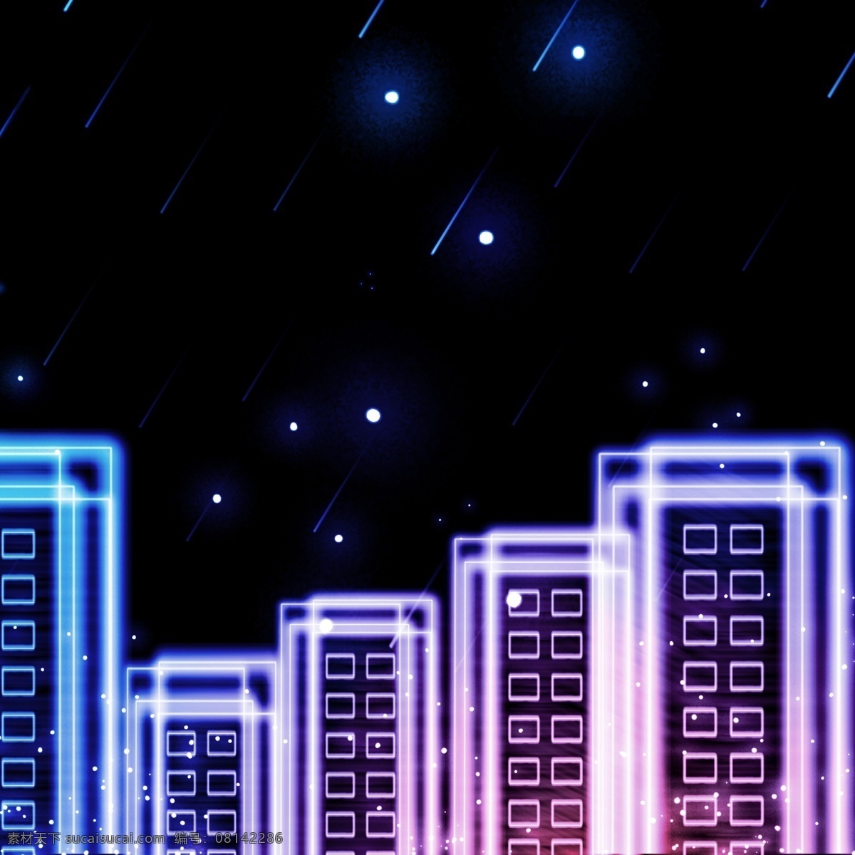 纯 原创 霓虹 灯光 科技 蓝色 渐变 城市 背景 科技背景 城市背景 霓虹灯背景 蓝色背景 灯光背景
