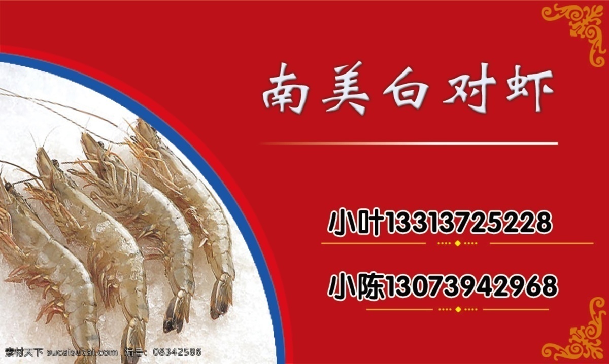南美白对虾 名片 虾 小名片 虾名片 小小名片 生活百科 学习用品