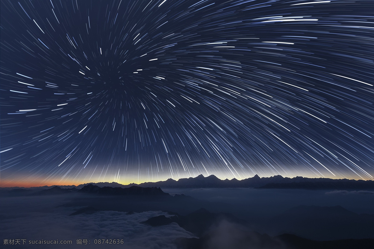 梦幻 流星 天空 背景 唯美 夜晚 星空 海报 广告