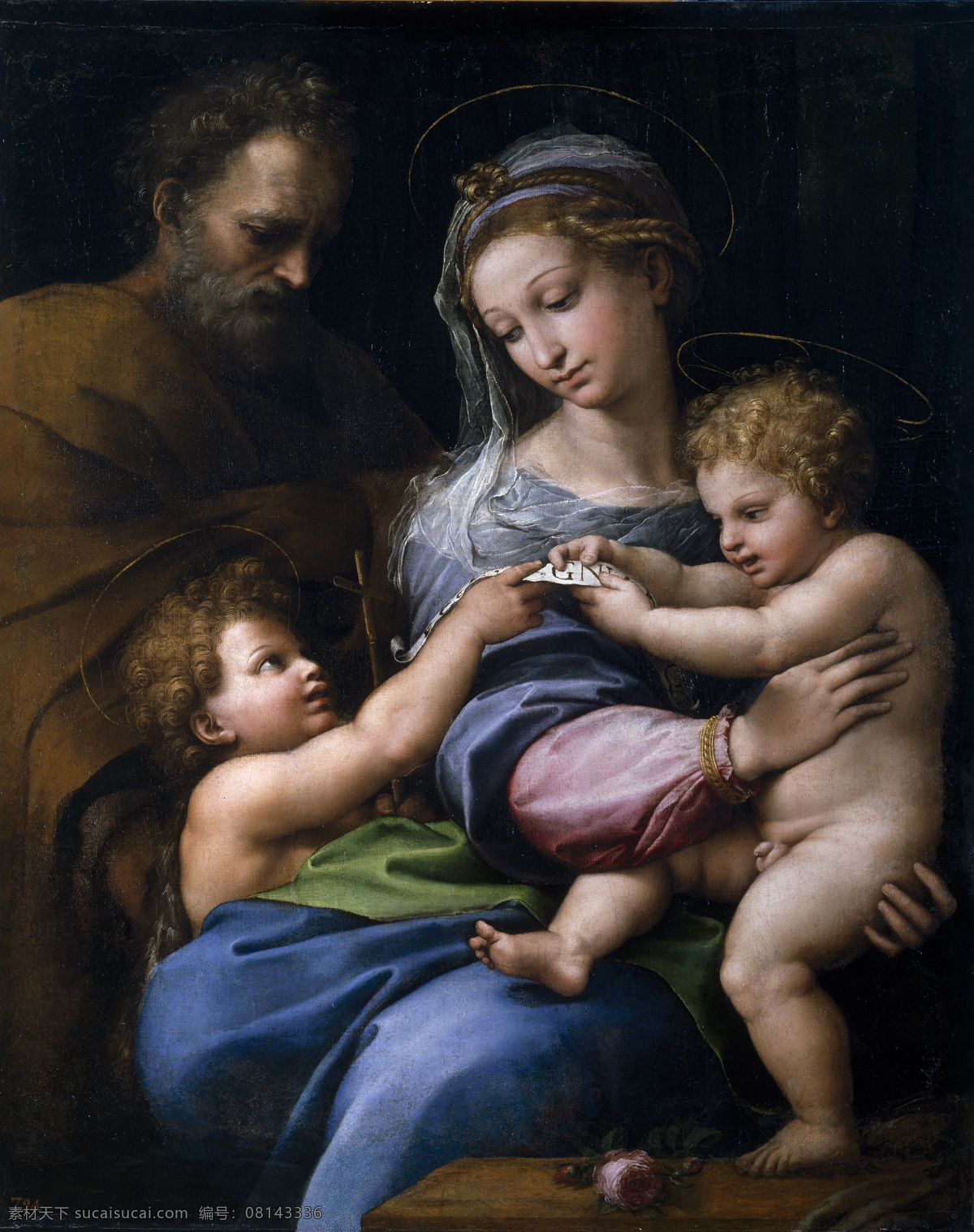 圣母与圣婴 圣母 玛丽娅 圣婴 耶酥 宗教油画 油画 绘画书法 文化艺术