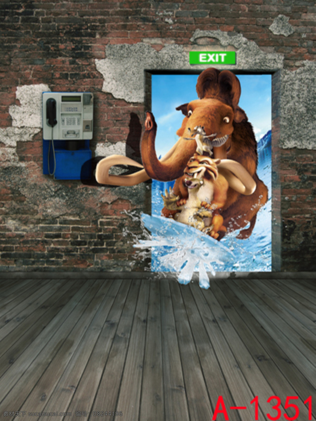 猛犸象 背景 布 3d 背景布 影楼 背景图片
