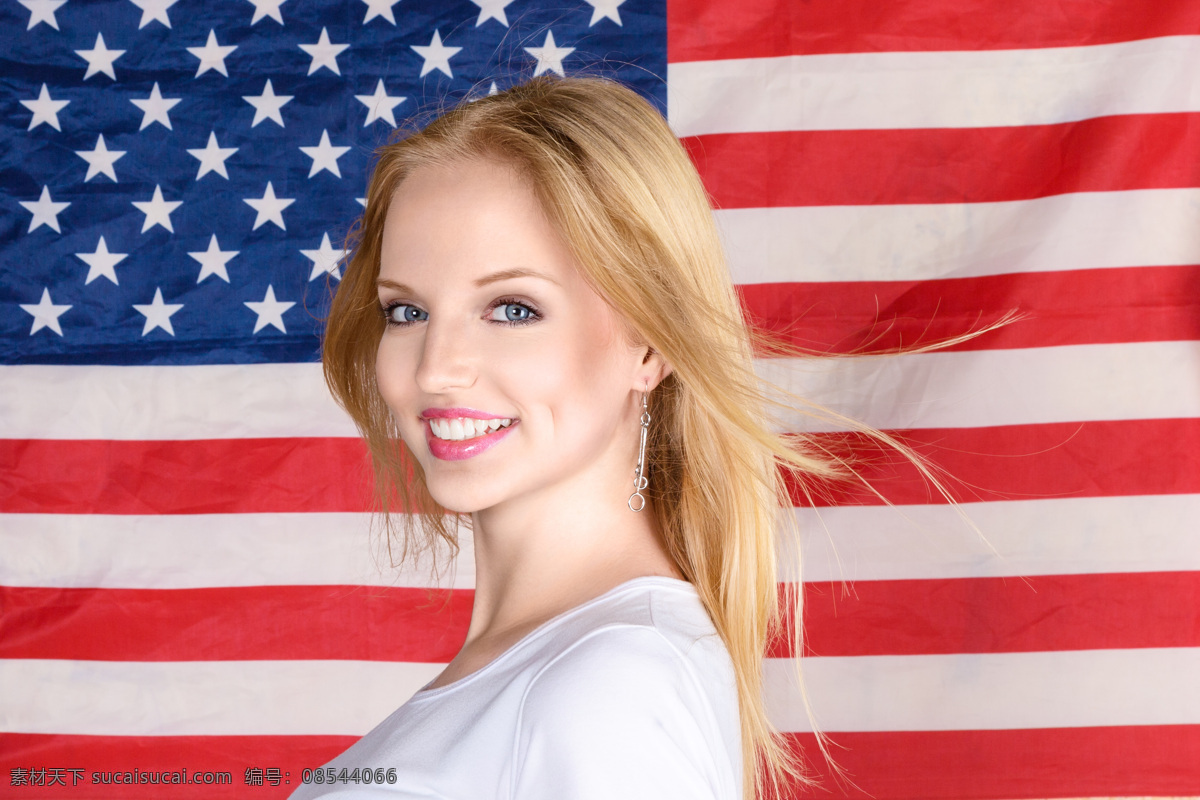 时尚 美女 美国 国旗 外国美女 时尚美女 性感美女 美国国旗 星条旗 旗帜 其他类别 生活百科 红色