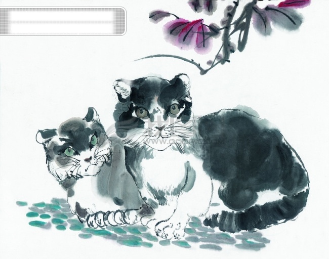猫咪免费下载 动物 家猫 可爱 猫咪 小猫 中华艺术绘画 病猫 花猫 文化艺术