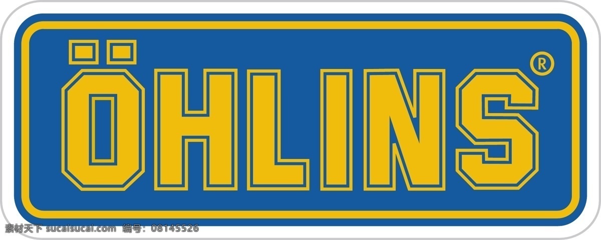 摩托车避震器 ohlins 避震器 logo 档 赛车 矢量图 矢量素材 其他矢量 矢量