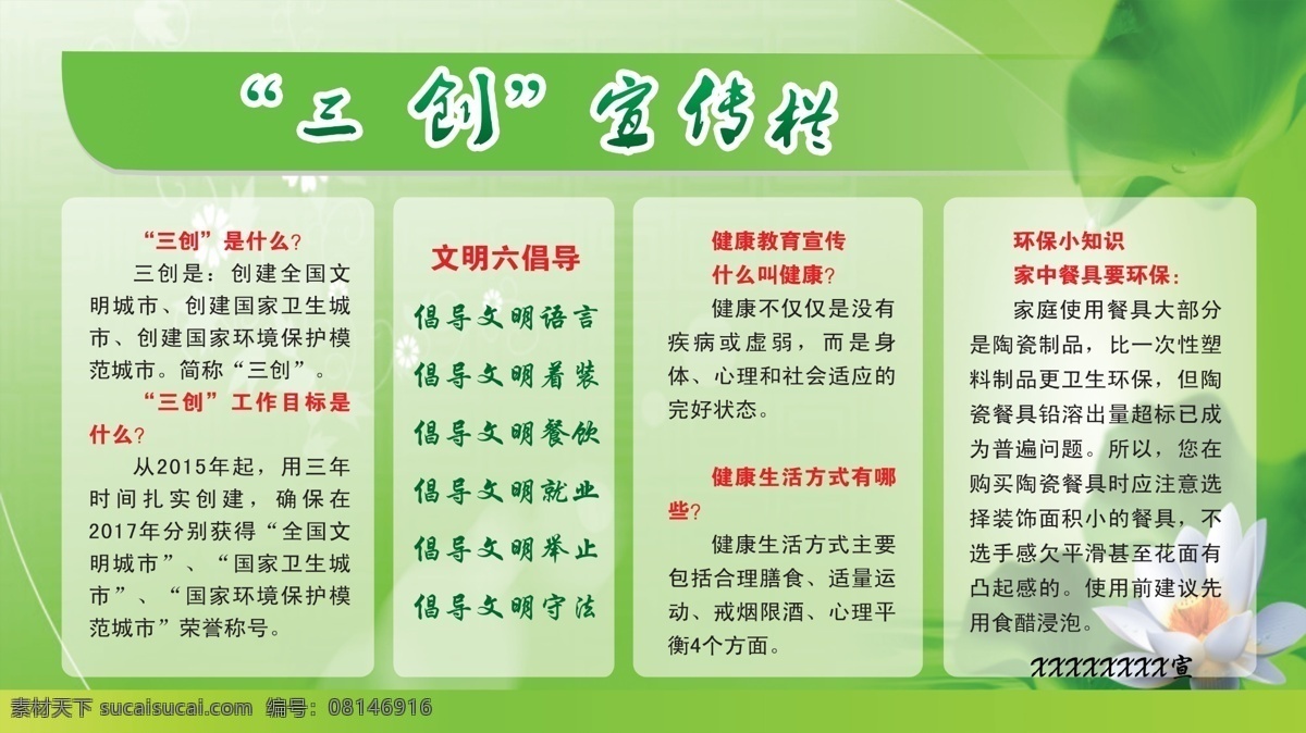 三创宣传栏 山创宣传 创模 创卫 宣传栏 三创知识宣传 三创知识 宣传栏设计 展板模板