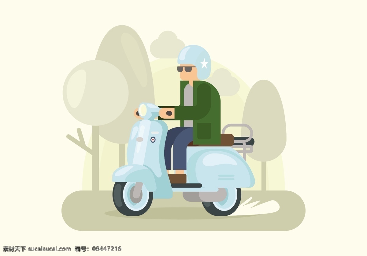 意大利 摩托车 背景 滑板车 运输 车辆 复古 旅行 速度 电机 驱动器 循环 孤立 图标 传递 轮 自行车