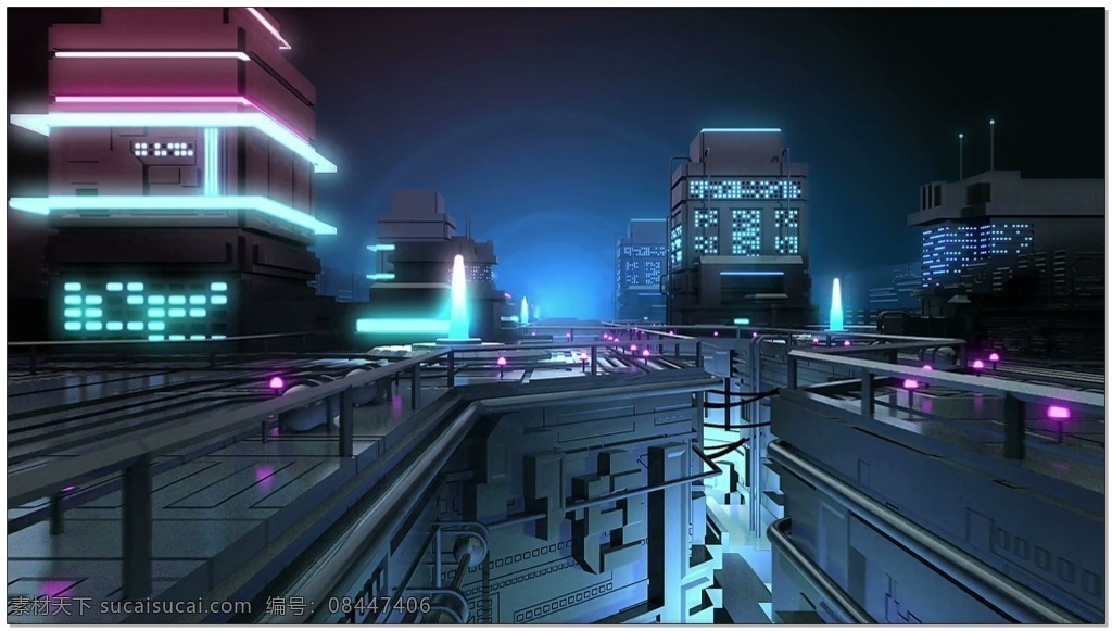 城市 夜景 游走 视频 灯光 高楼 穿梭 视频素材 动态视频素材