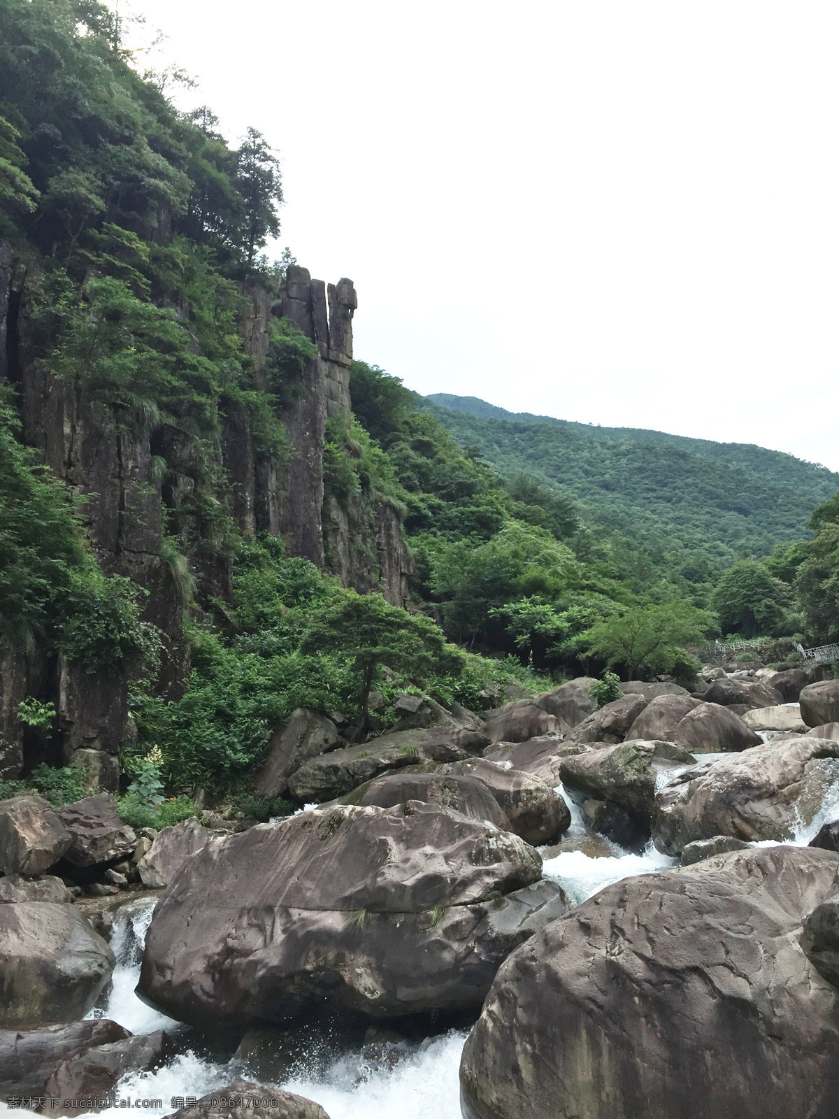 天目大峡谷 天目山 山谷 流水 瀑布 山石 石头 石堆 山景 风景 景区 景点 旅游 国内旅游 自然风景系列 自然景观 自然风景