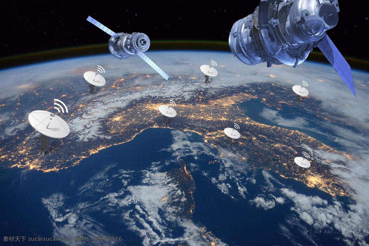 人造卫星 空间站 人造卫 星空间站 科技 未来 通讯 宇宙 现代科技