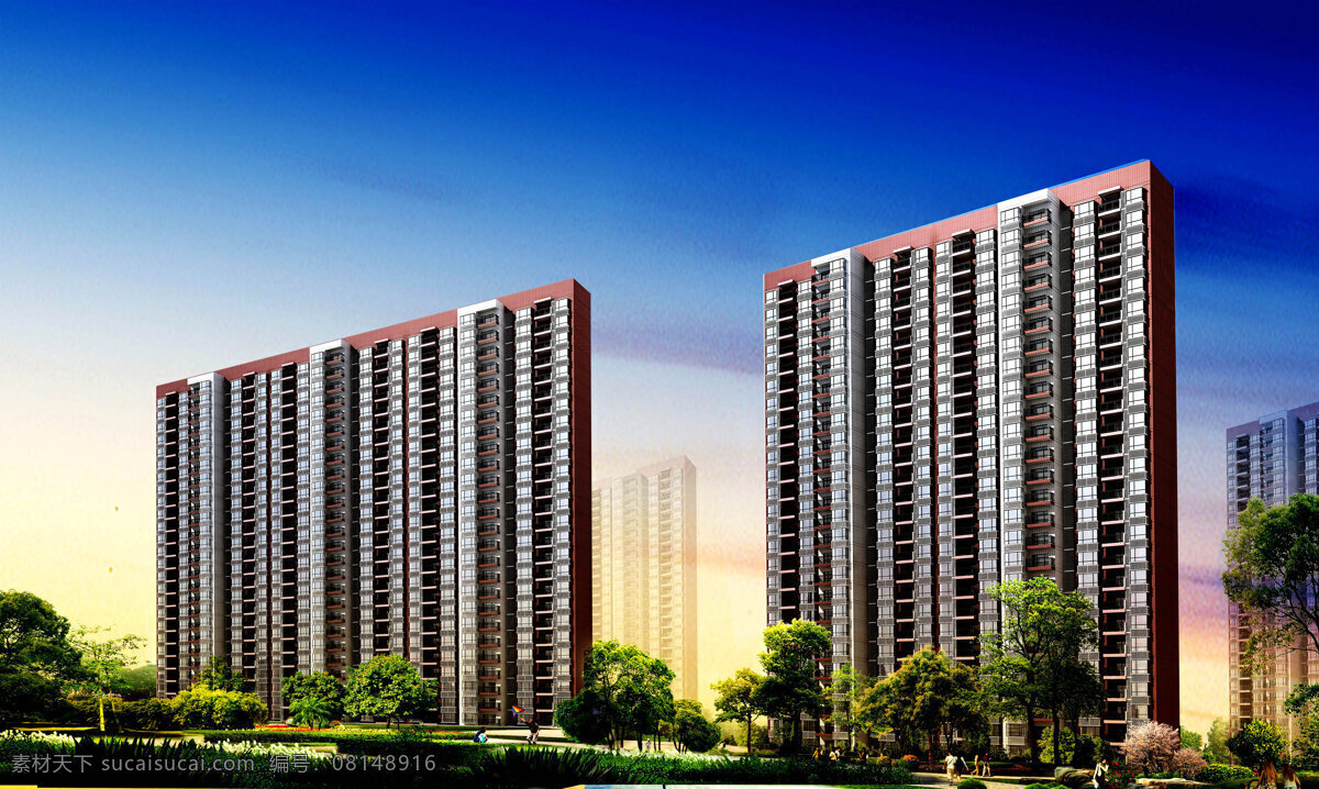 办公楼 草地 大楼 环境设计 建筑设计 建筑设计图 楼房 楼盘设计 建筑造型 楼宇 商业楼 住宅楼 马路行人 绿化 现代建筑 天空 矢量图 建筑家居