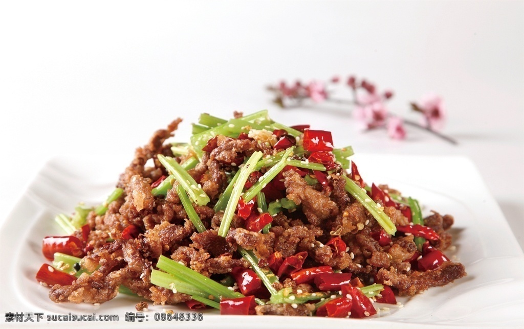 干煸驴肉丝 美食 传统美食 餐饮美食 高清菜谱用图