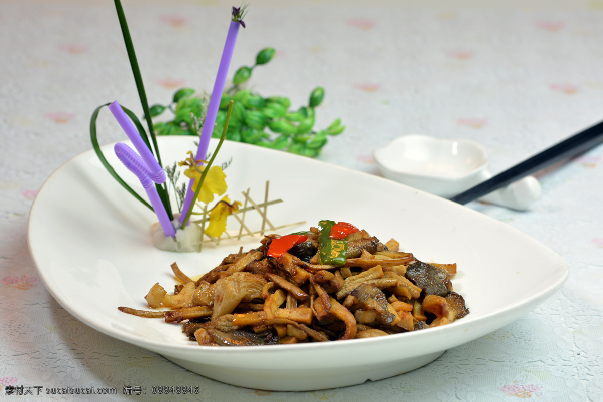 干捞四菌 干捞 四菌 菌菇 茶树菇 传统美食 餐饮美食